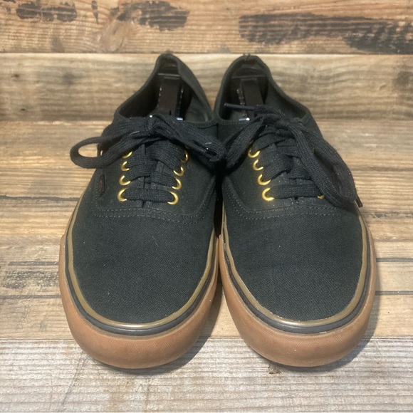 Vans Men’s Authentic Shoes Black Gum sz 10 - Picture 3 of 8